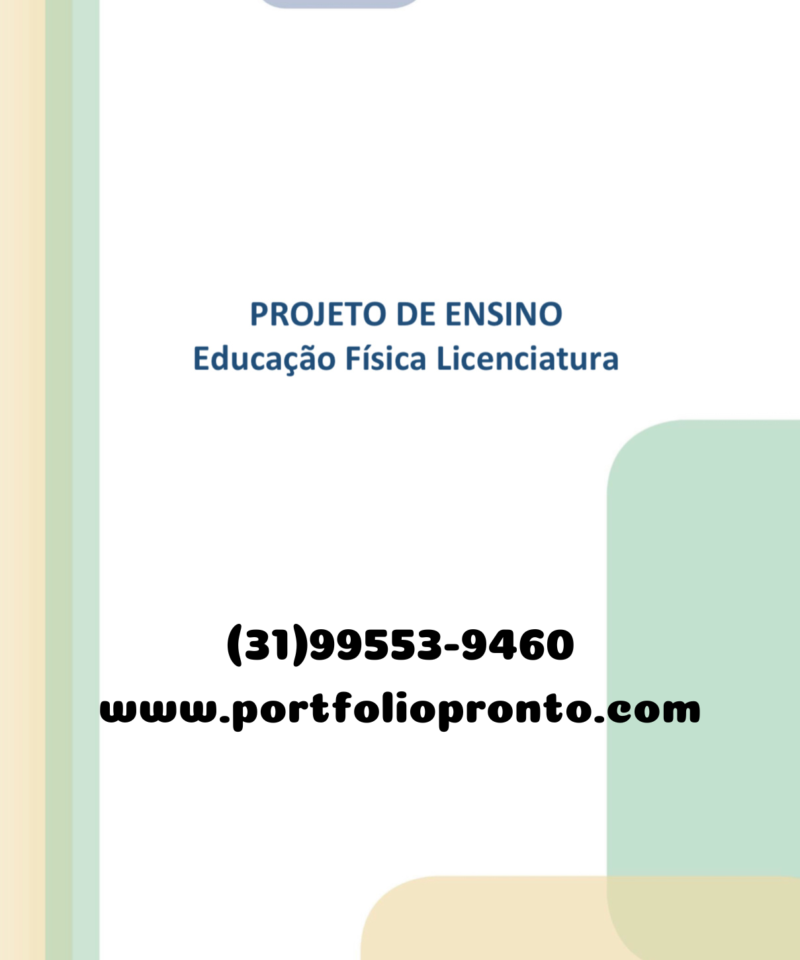 Projeto de ensino Educação física