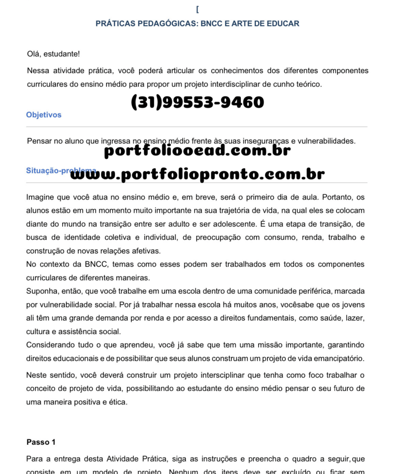 Práticas pedagógicas Bncc e arte de educar