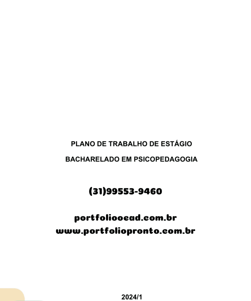 Estágio II Intervenções Psicopedagógicas