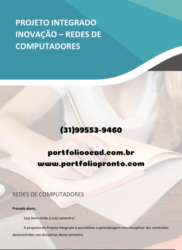 Projeto integrado inovação Redes de computadores